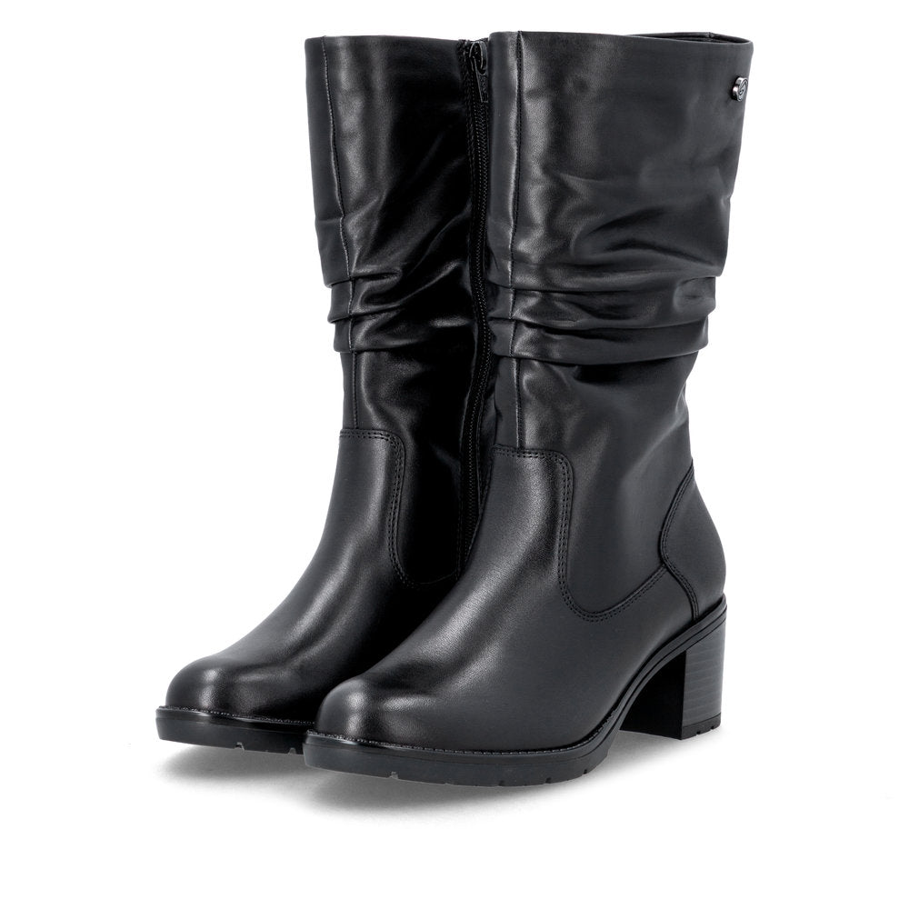 D2A79-00 Black Mid Calf Zip