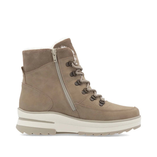 D2B74-20 Camel Ankle Lace/Zip RTex