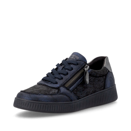 D2E05-03 Black Multi Lace/Side Zip
