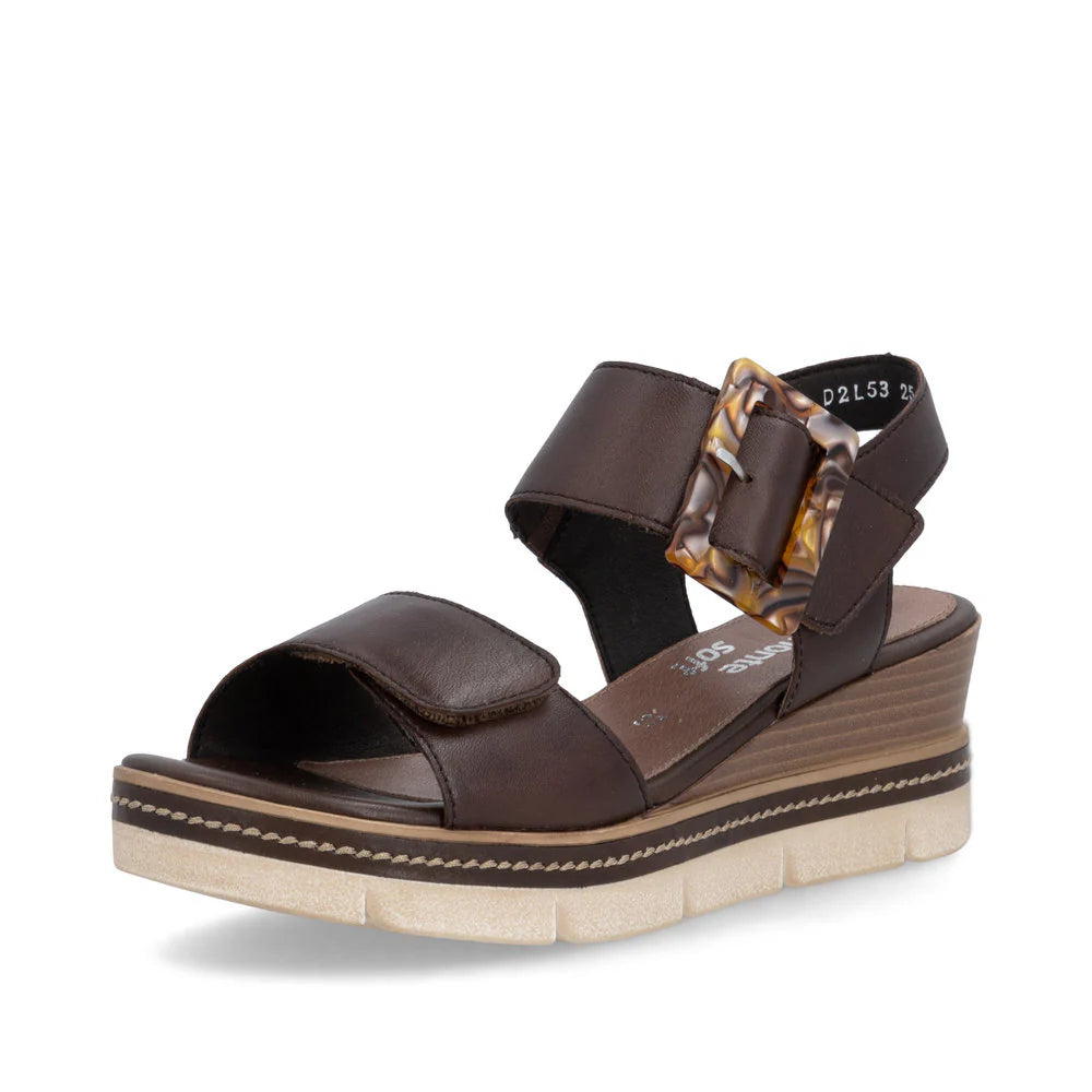 D2L53-25 Dark Brown Velcro Buckle