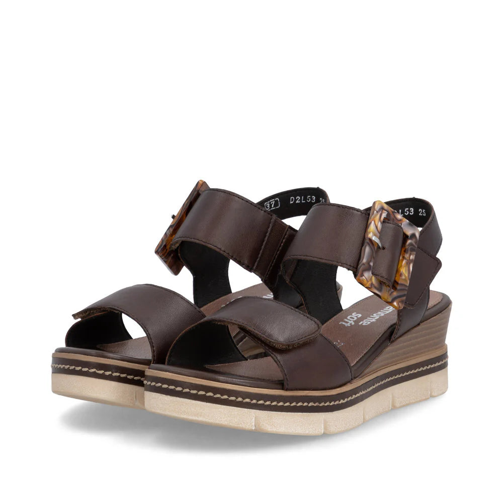 D2L53-25 Dark Brown Velcro Buckle