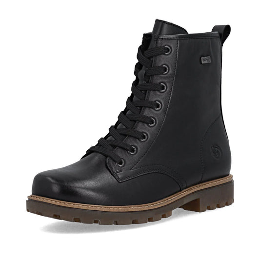 D3C70-00 Black Ankle Lace/Zip RTex