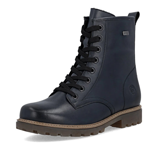 D3C70-14 Navy Ankle Lace/Zip RTex