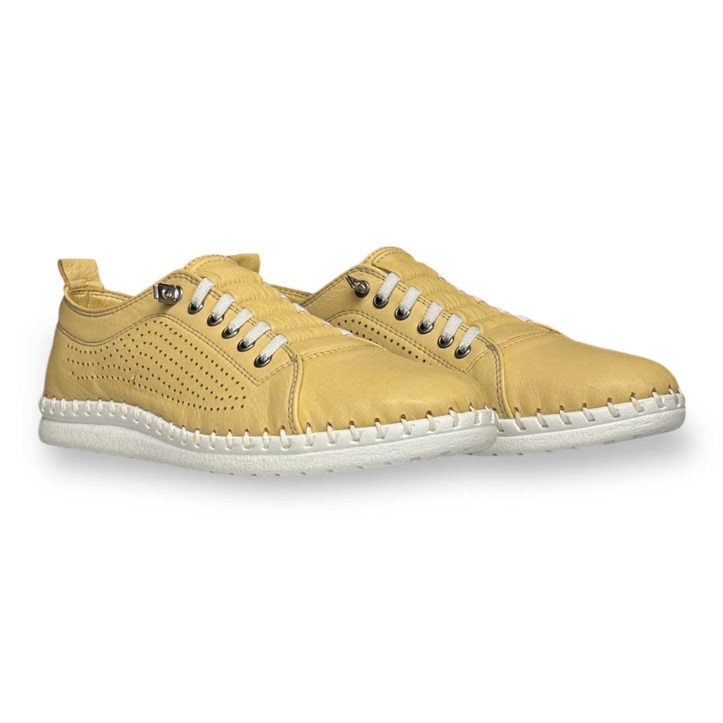 Leora-01 Yellow Leather