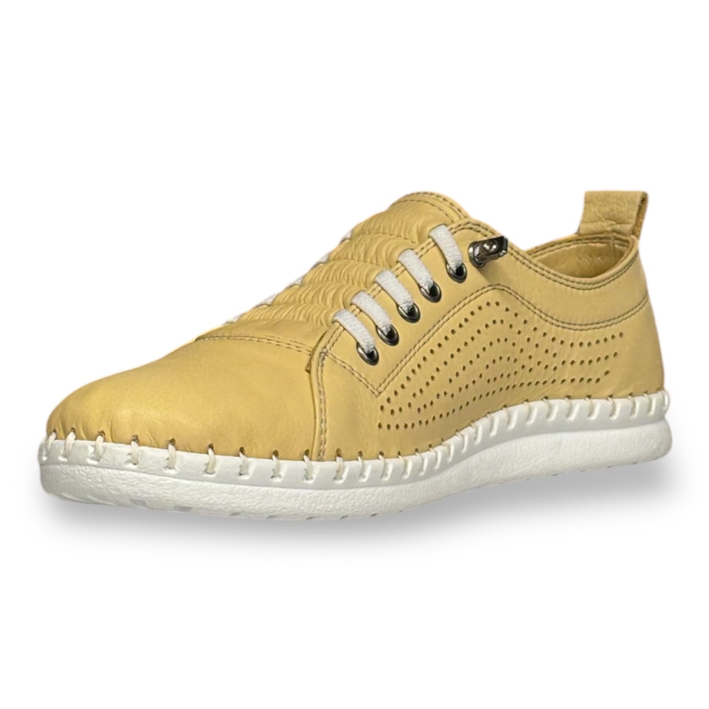 Leora-01 Yellow Leather