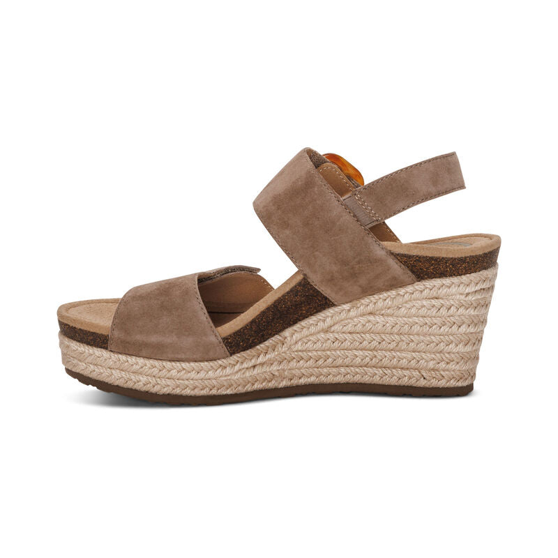 Women's Ashley Arch Support Wedge Taupe