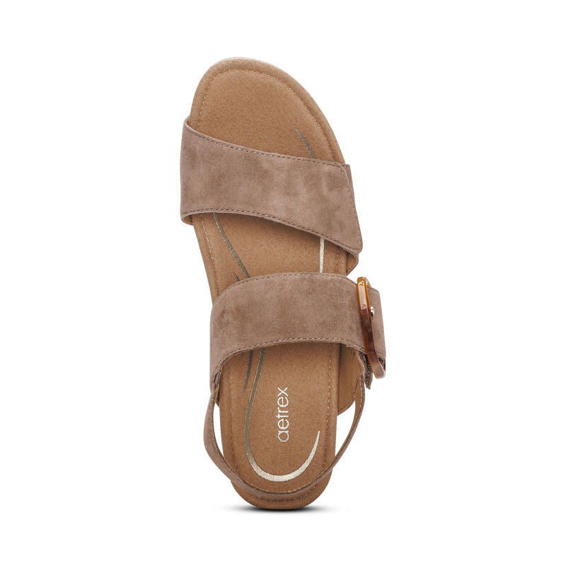 Women's Ashley Arch Support Wedge Taupe