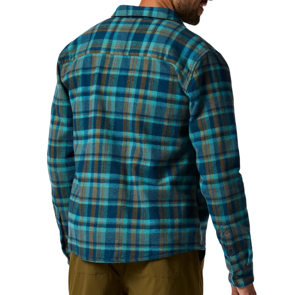 Men's Mero Organic Flannel Shirt Indigo Plaid
