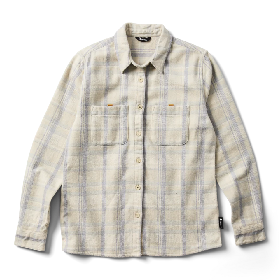 Women's Mero Organic Flannel Shirt Mineral Plaid