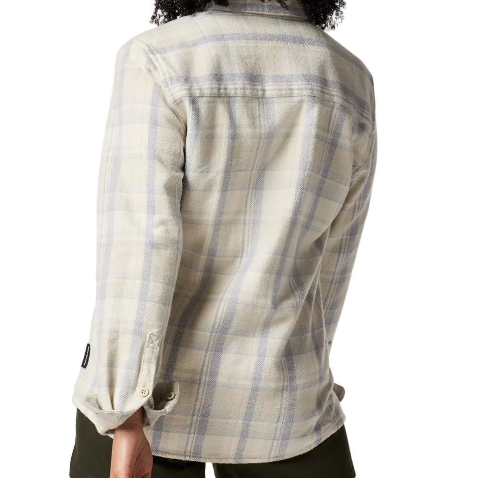 Women's Mero Organic Flannel Shirt Mineral Plaid