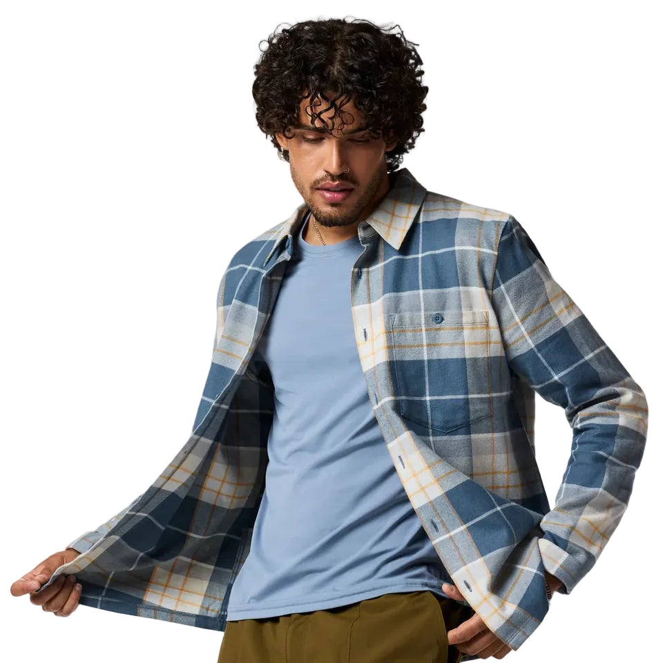 Men's Quedo Flannel Shirt Slate Plaid