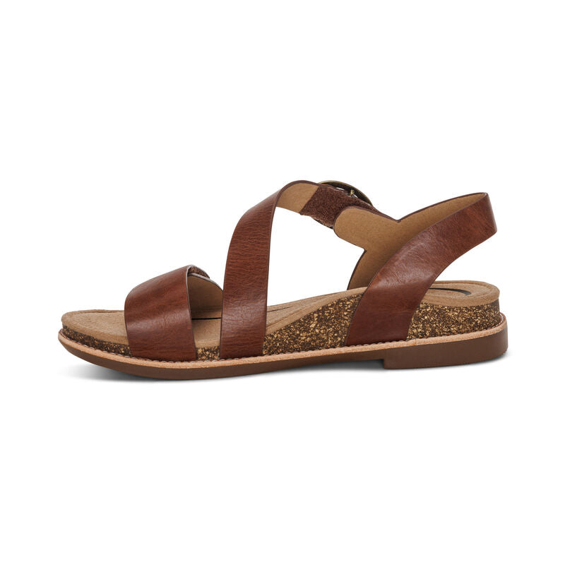 Women's Tamara Asymmetrical Quarter Strap Walnut