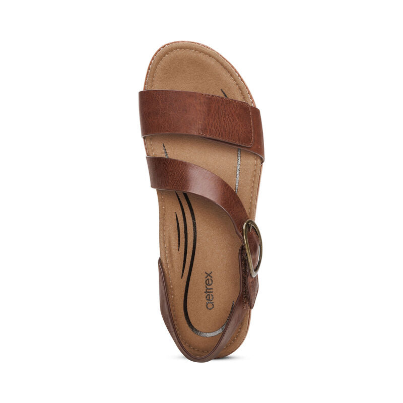 Women's Tamara Asymmetrical Quarter Strap Walnut