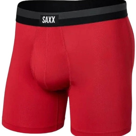 Sport Mesh Boxer Brief Fly - Sunset Red