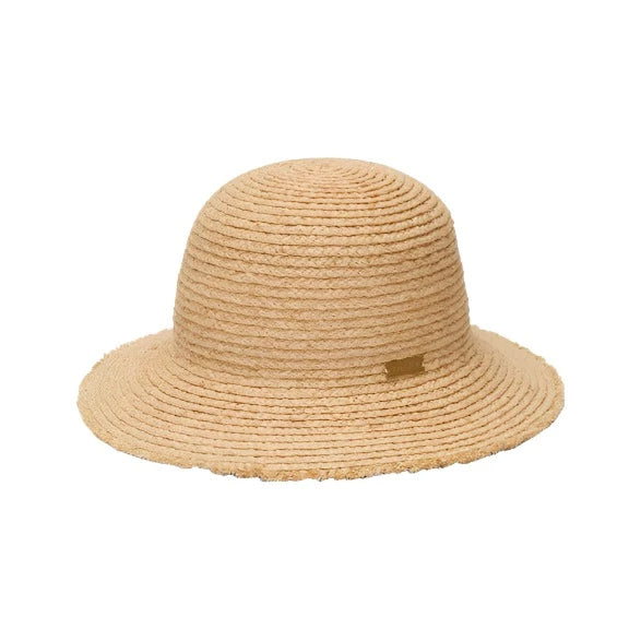 Raffia Frayed Edge Hat