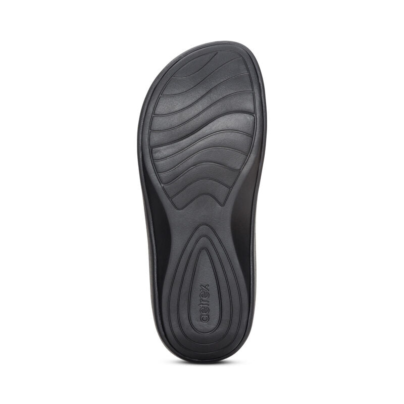 Women's Maui Orthotic Flips Black Gloss