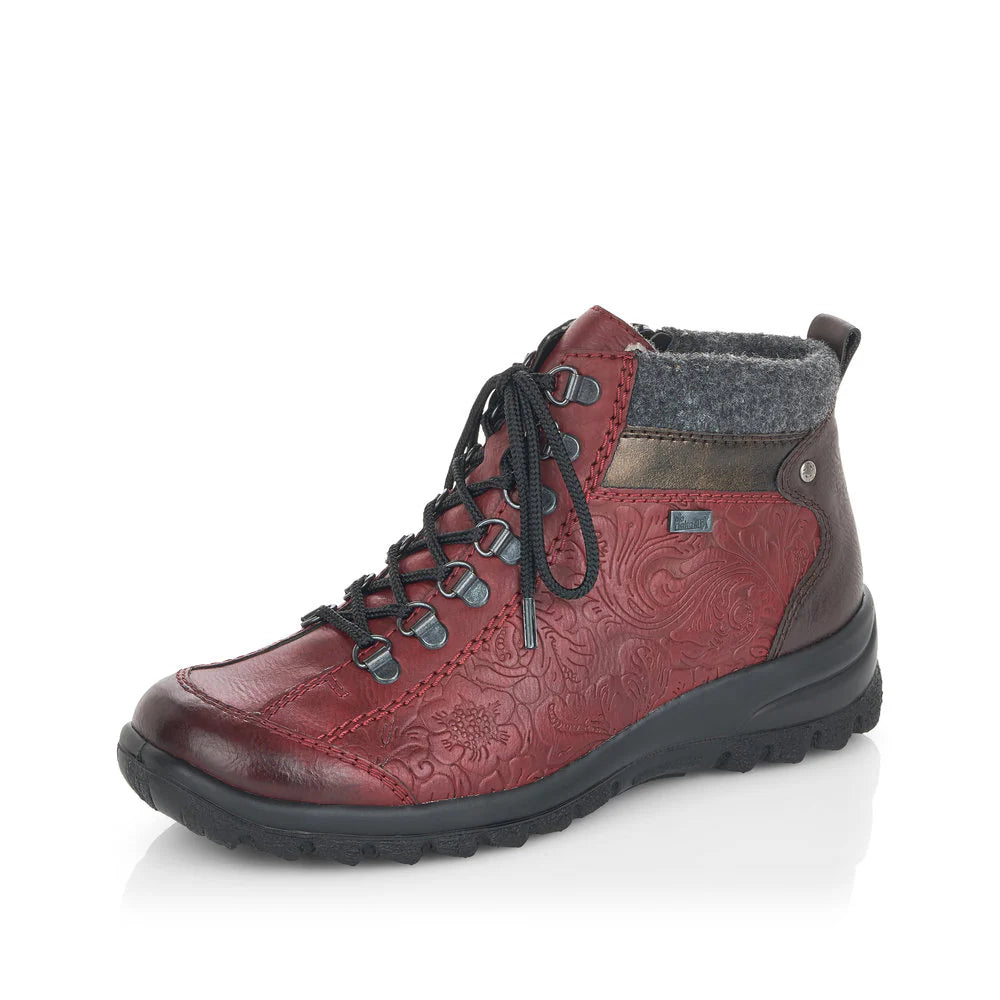L7144-35 Wine Multi Lace/Zip RTex