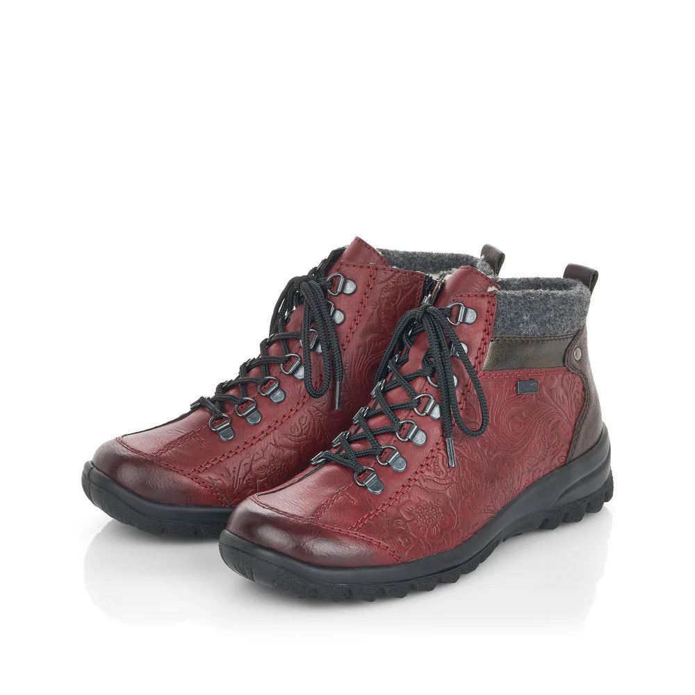 L7144-35 Wine Multi Lace/Zip RTex