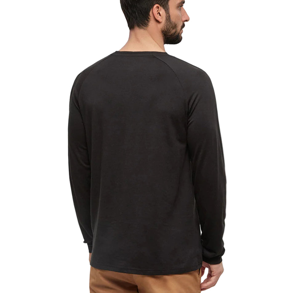 Men's Baker Henley Longsleeve (Meteorite Black)