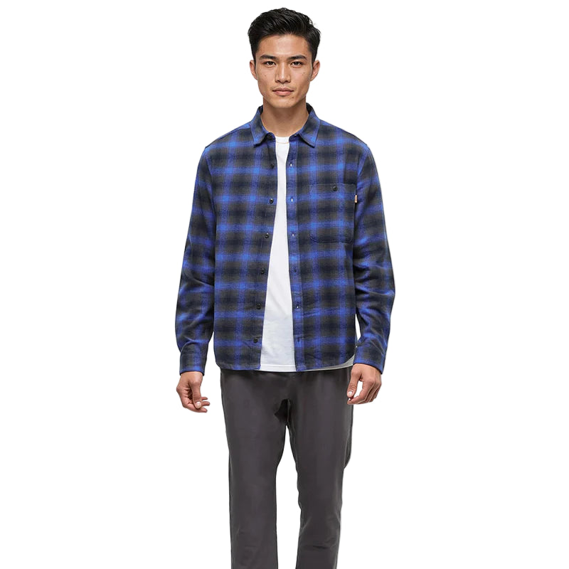 Men's Forest Flannel Shirt (Midnight Blue/Dusk Plaid)