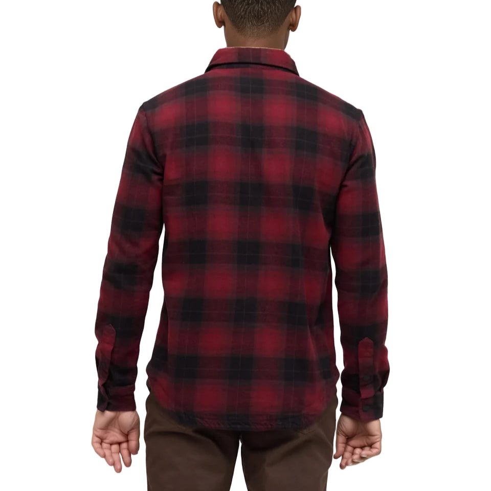 Men's Forest Flannel Shirt (Deep Burgundy/Creekside Plaid)