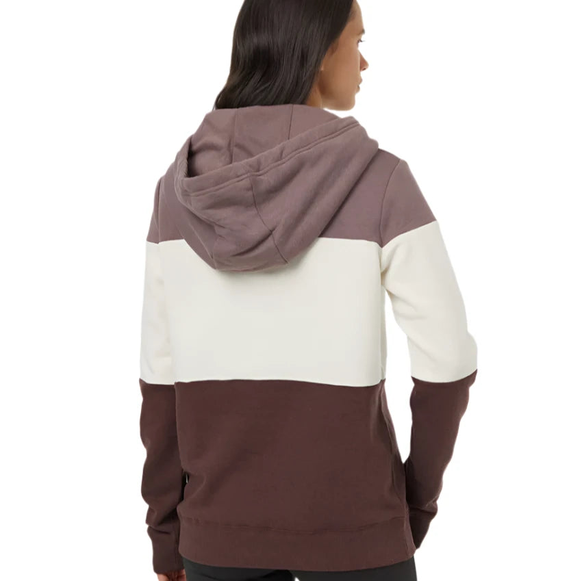 W TreeFleece Blocked Banshee Hoodie (Elkwood/Undyed/Deep Mahogany)