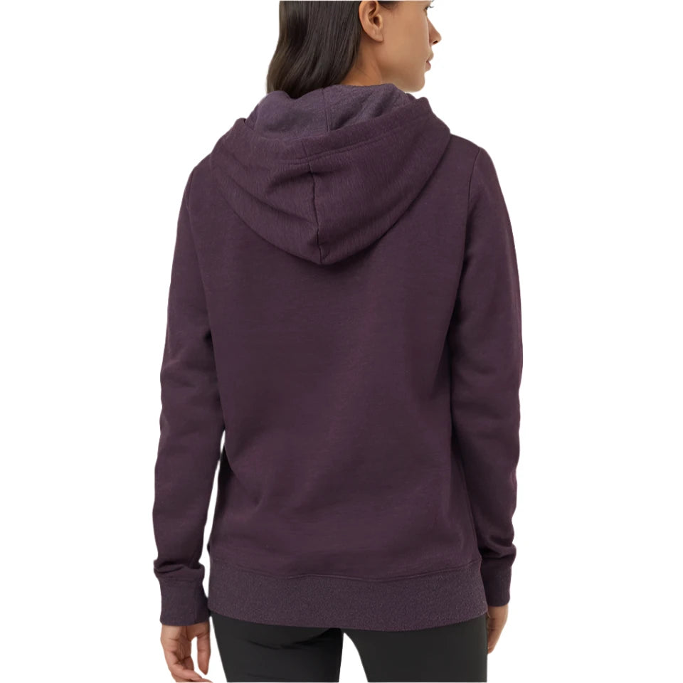 W Juniper Hoodie (Midnight Plum Heather/White)