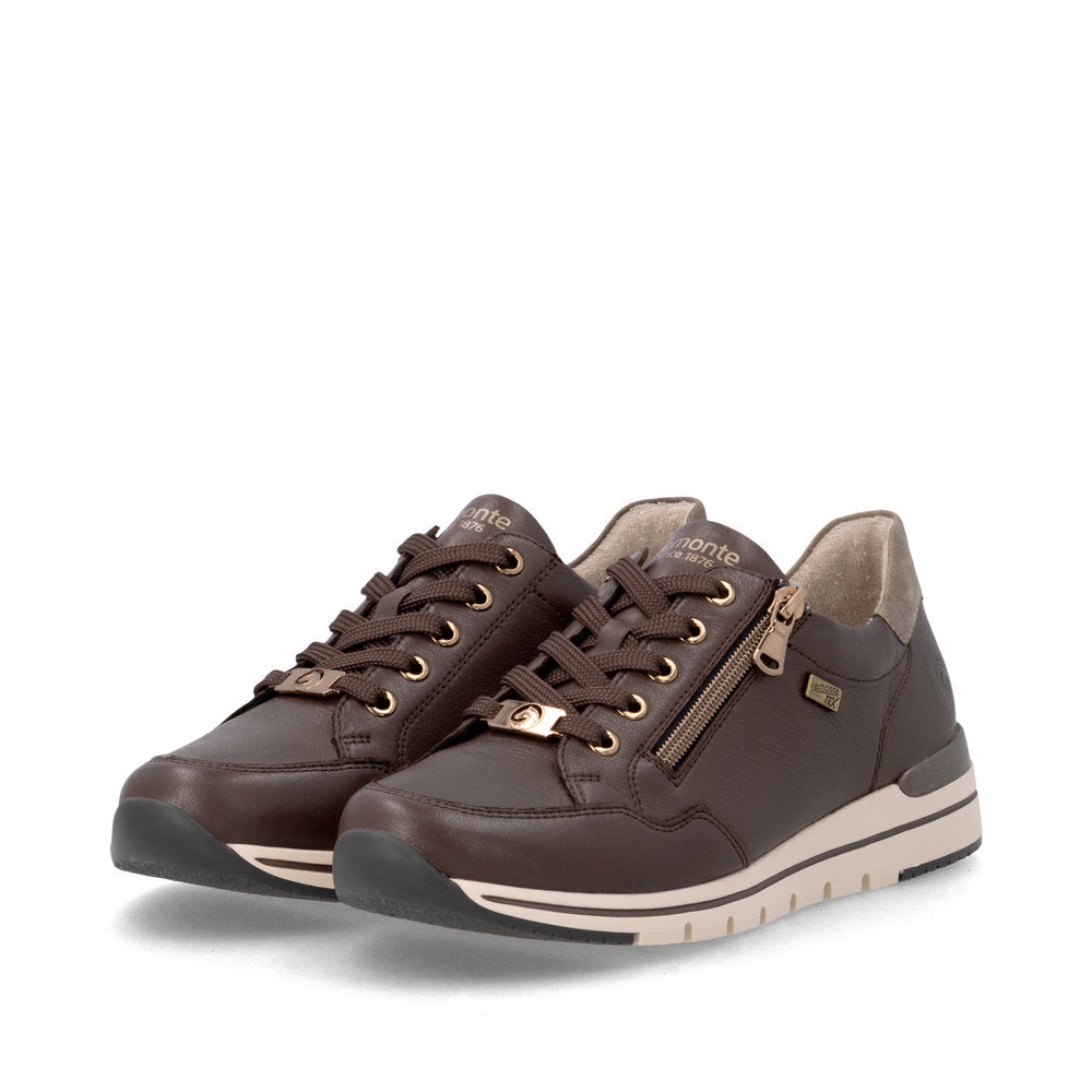 R6716-25 Chocolate Lace/Side Zip RTex