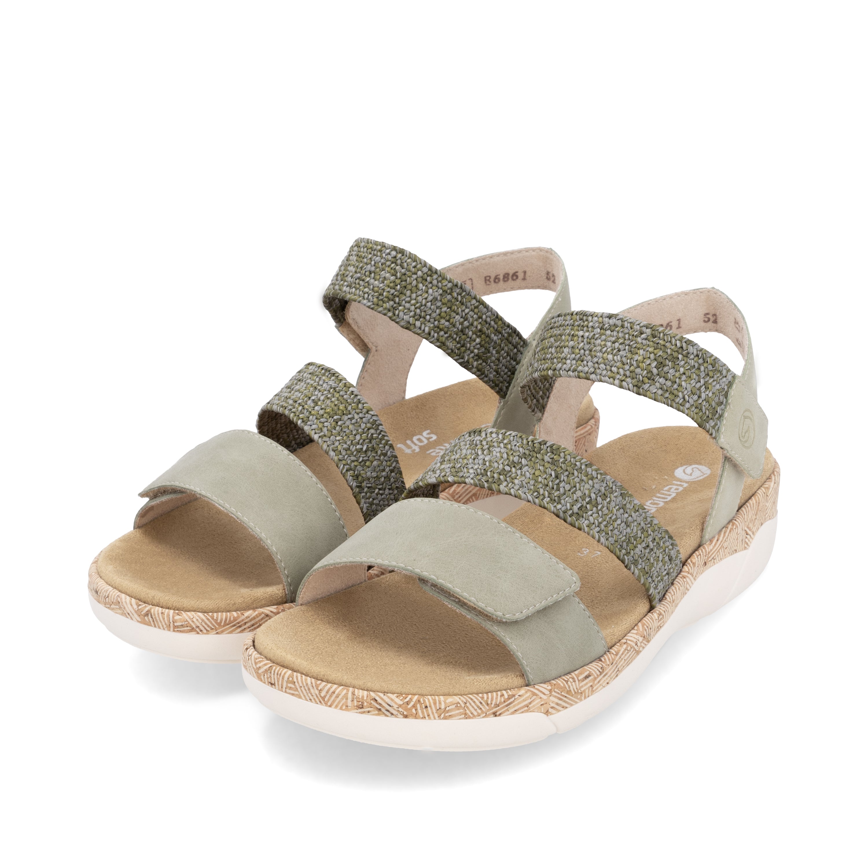 R6861-52 Olive Three Strap Velcro – Scott's Shoe Store