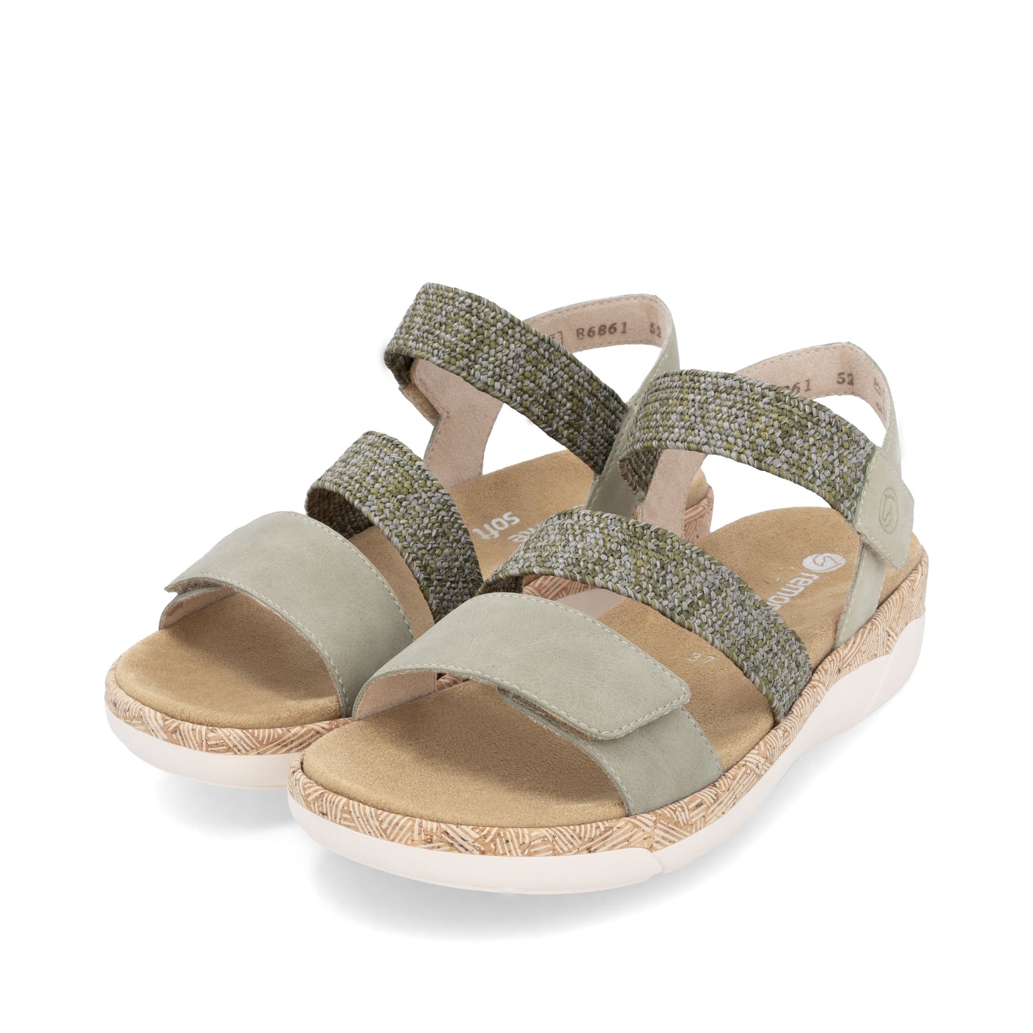 R6861-52 Olive Three Strap Velcro