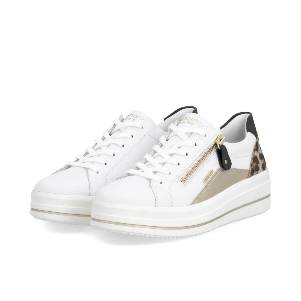 D1C01-85 Leopard Multi Lace/Side Zip