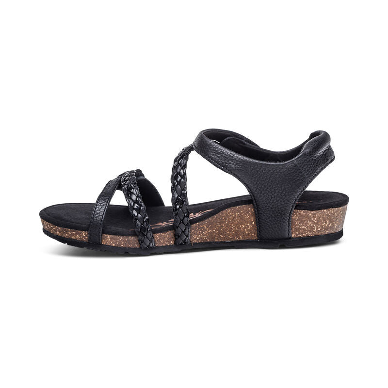 Women's Jillian Braided Quarter Strap Black