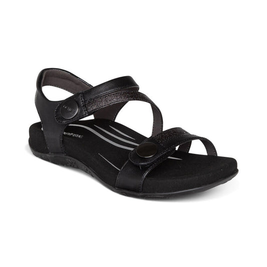 Women's Jess Adjustable Quarter Strap Black