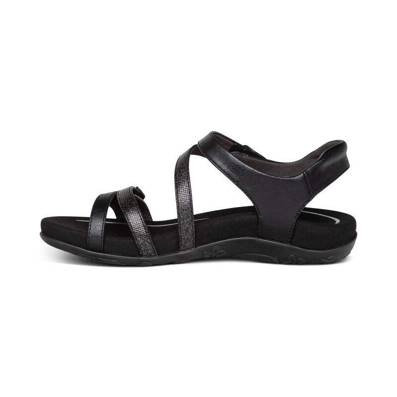 Women's Jess Adjustable Quarter Strap Black