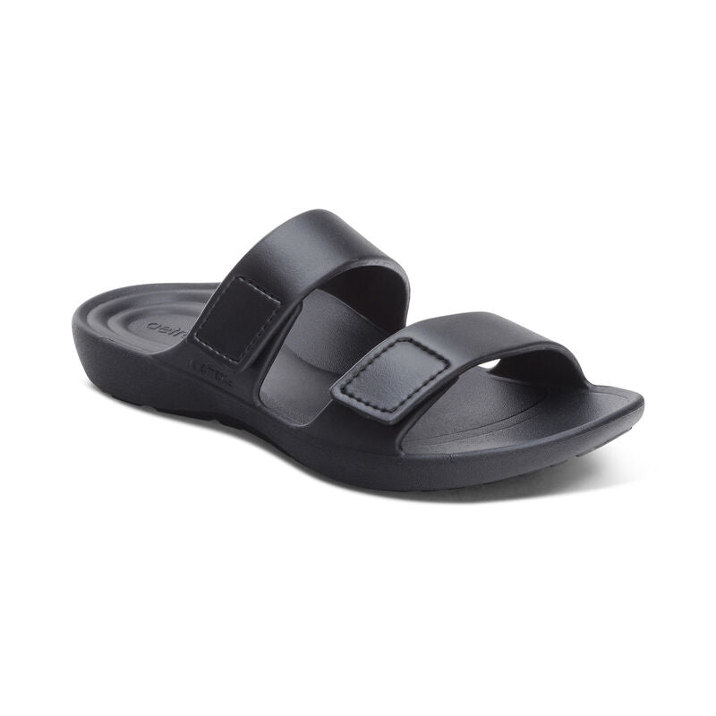 Women's Kaia Two Band Slide Black