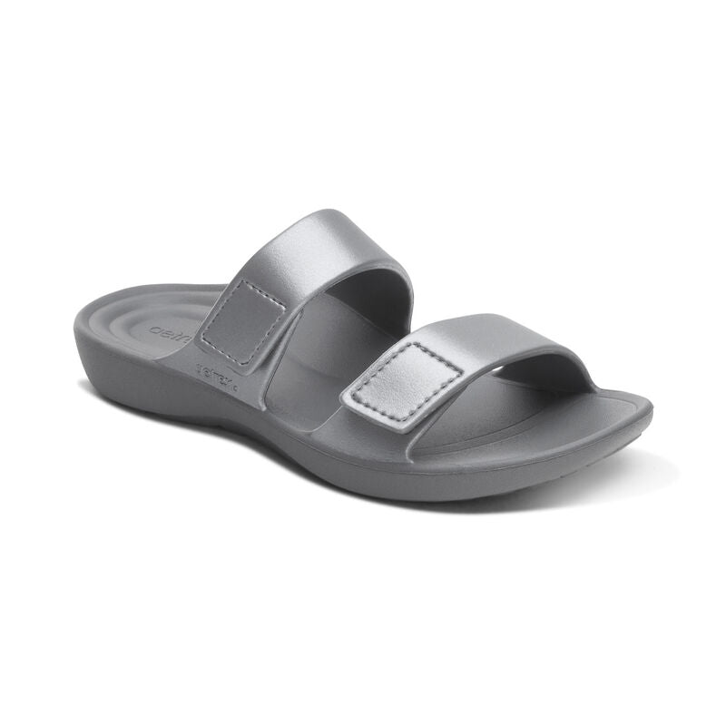 Women's Kaia Two Band Slide Pewter