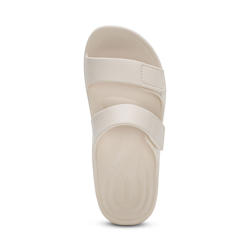 Women's Kaia Two Band Slide Ivory