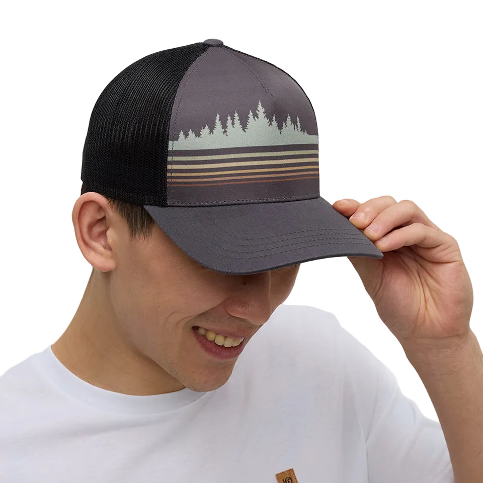 Retro Treeline Altitude Hat (Graphite/Light Moss)