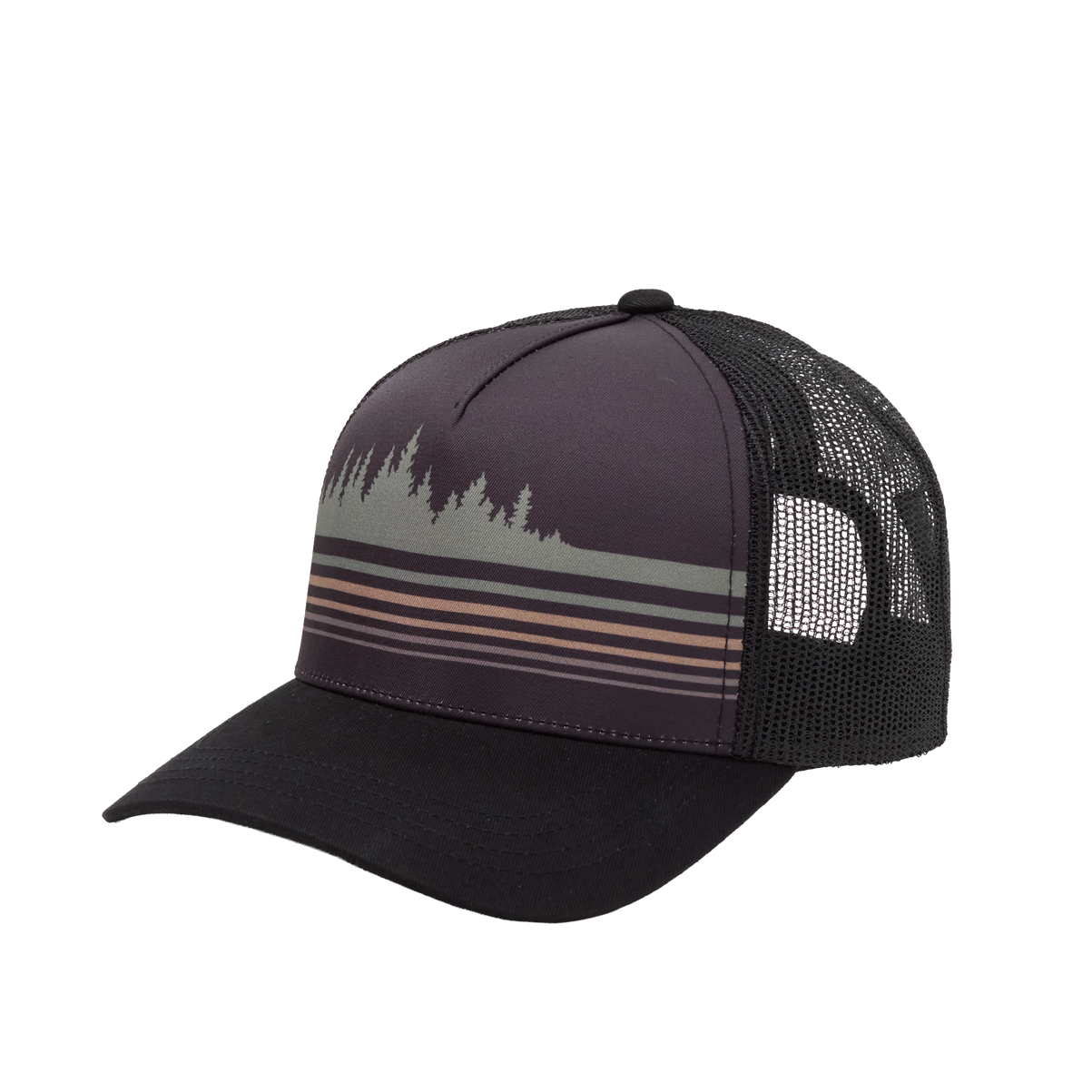 Retro Treeline Altitude Hat (Meteorite Black/Pine Green)