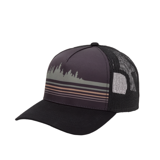 Retro Treeline Altitude Hat (Meteorite Black/Pine Green)