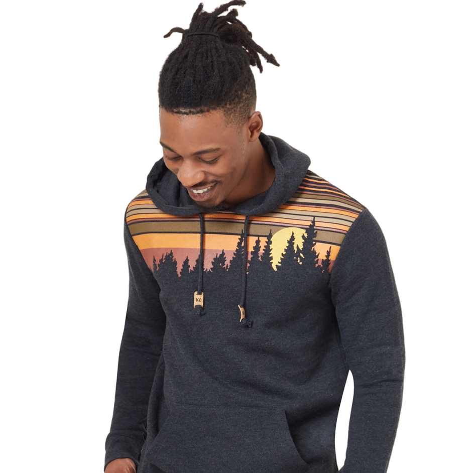 Retro Juniper Hoodie (Meteorite Black Heather)