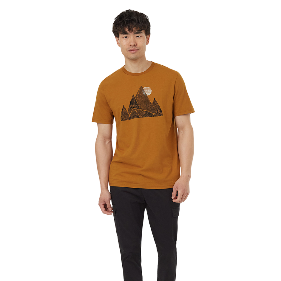 Men's Peak T-Shirt (Golden Brown/Meteorite Black)