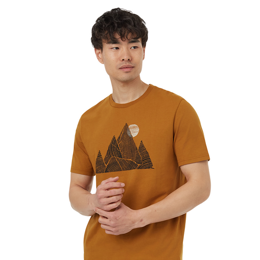 Men's Peak T-Shirt (Golden Brown/Meteorite Black)