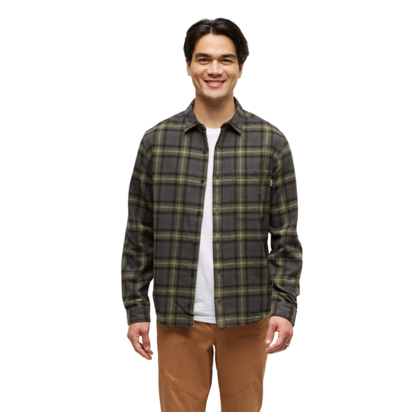 Men's Forest Flannel Shirt (Deep Olive/Arbutus Plaid)