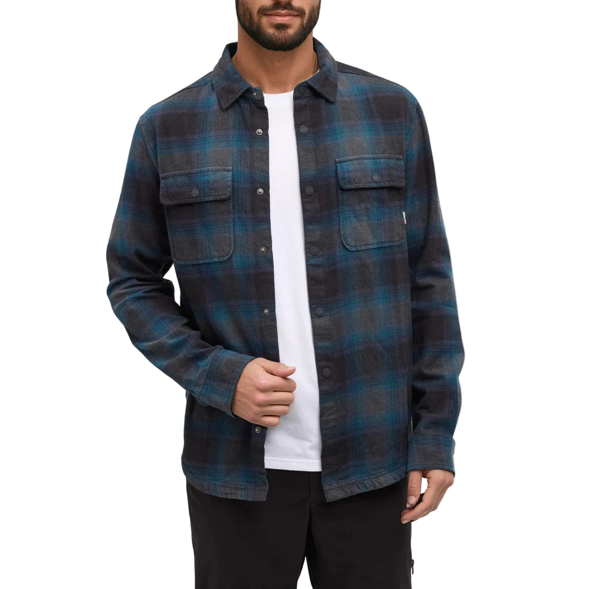 Men's Kapok Flannel Colville (Pacific Teal/Cascade Plaid)