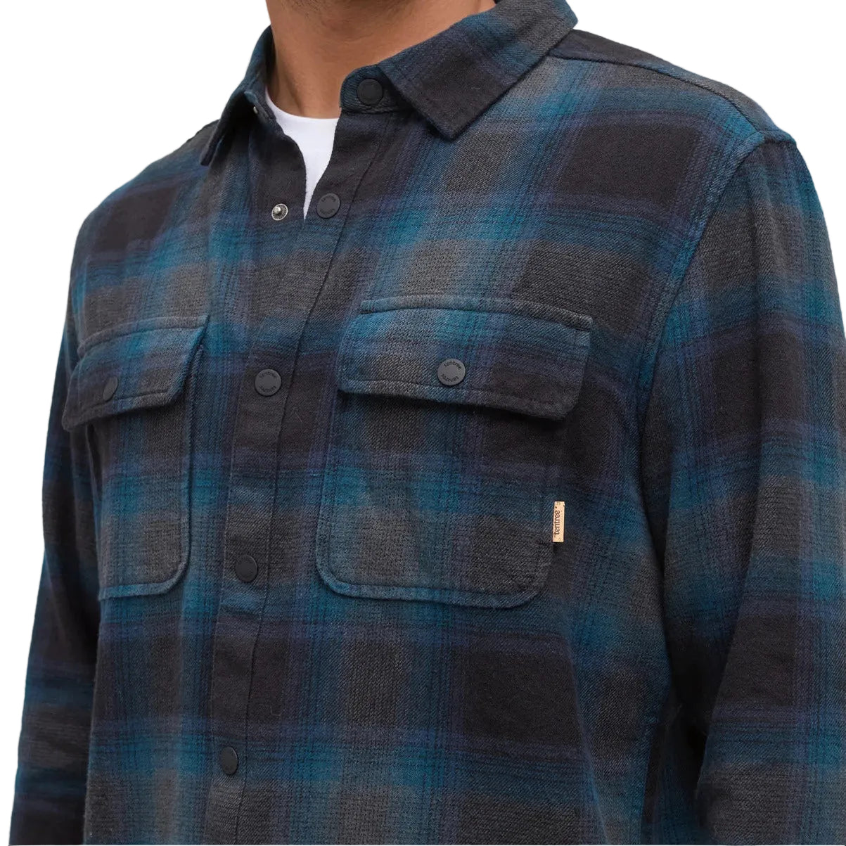 Men's Kapok Flannel Colville (Pacific Teal/Cascade Plaid)