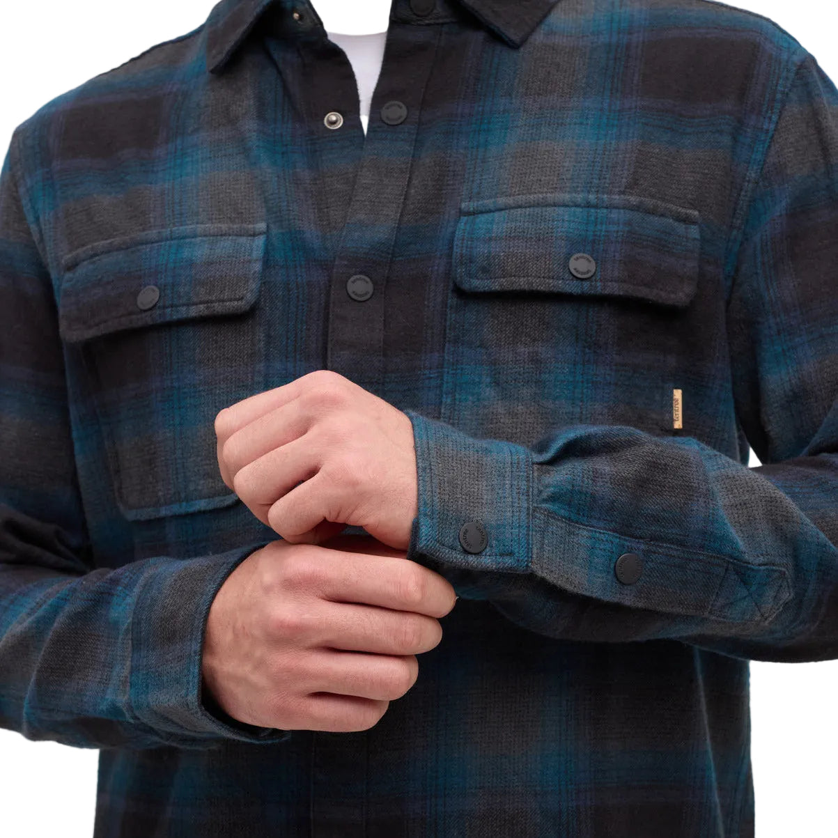 Men's Kapok Flannel Colville (Pacific Teal/Cascade Plaid)