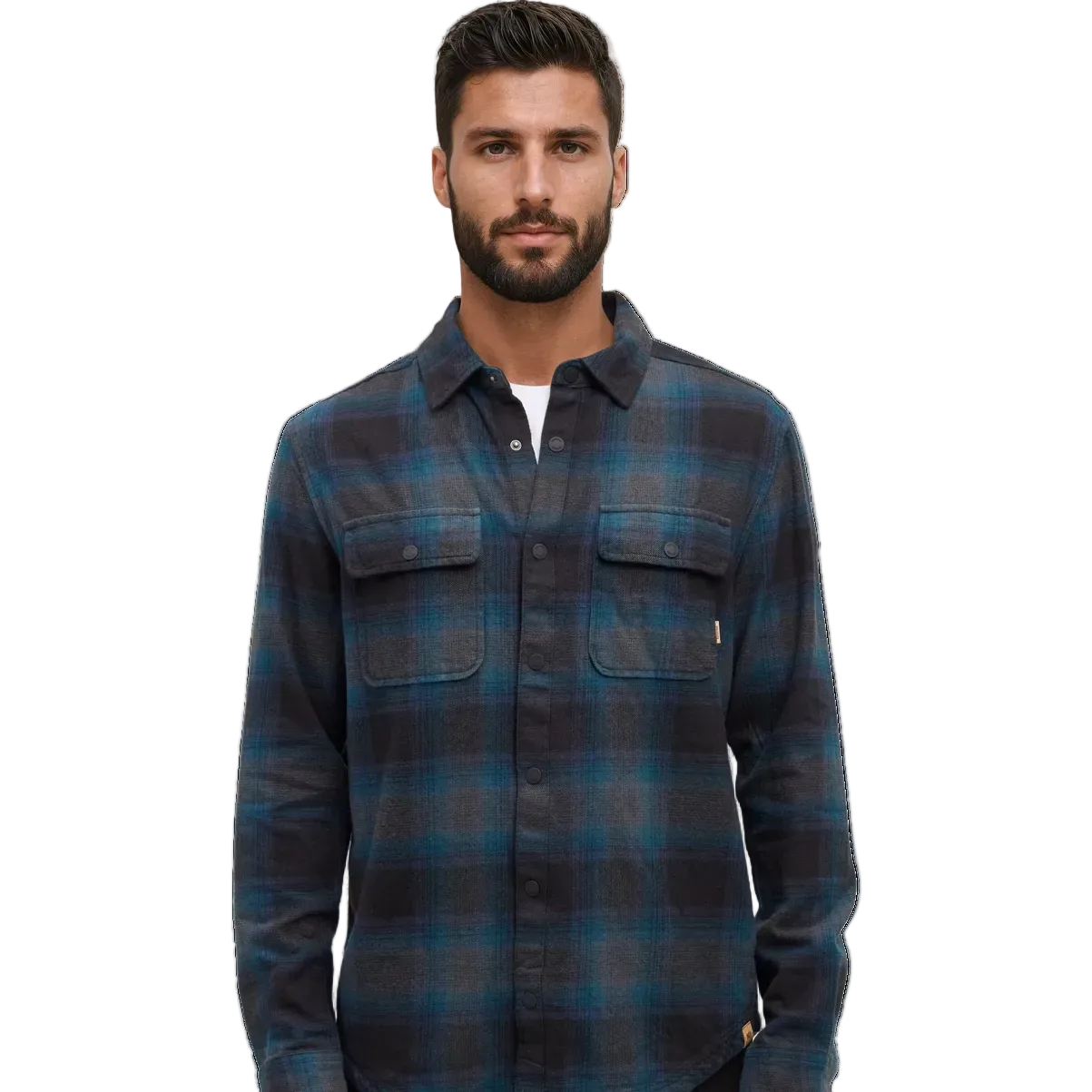 Men's Kapok Flannel Colville (Pacific Teal/Cascade Plaid)