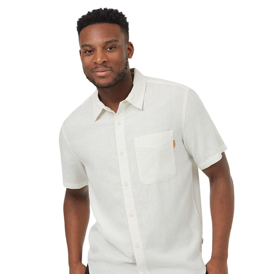 Men's Hemp Button Front Shortsleeve Shirt (Undyed)