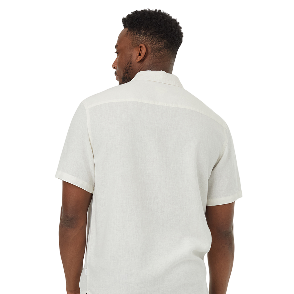 Men's Hemp Button Front Shortsleeve Shirt (Undyed)